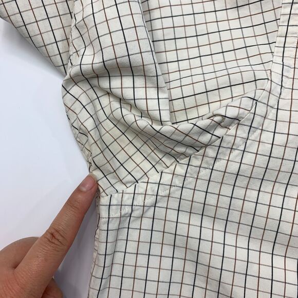 Vintage Ralph Lauren Blake Shirt Mens XL Cream Long Sleeve Gingham Check *READ - Picture 7 of 11